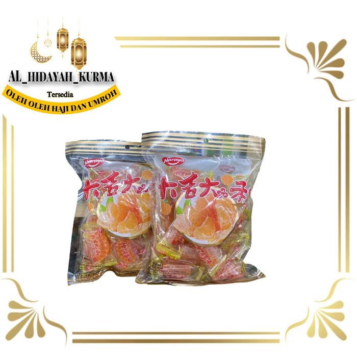 

SALE !!! NARAYA PERMEN JELLY JERUK MADARIN ORANGE HALAL - FOOD 500GR READYY