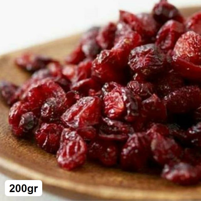 

Tersedia PREMIUM CRANBERRY MERAH 200 gr / DRIED CRANBERRY / KRENBERI KERING