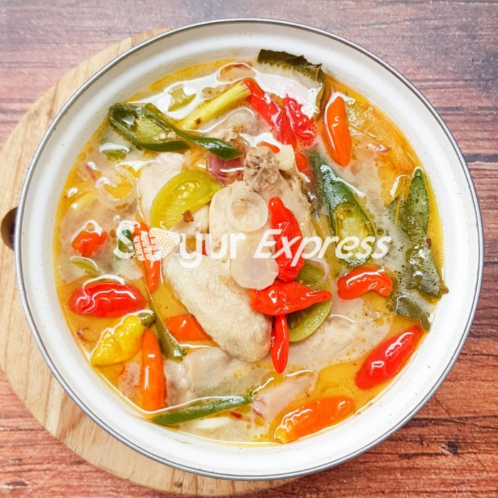 

Tersedia KIRIM INSTAN Garang Asem Ayam Setengah Ekor