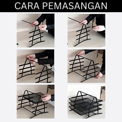 

SALE PROMO RAK DOKUMEN KERTAS 3 5 SUSUN TRAY BESI DESK PAPER FILE DOCUMENT STORAGE 3 5 TIER ELEVATED