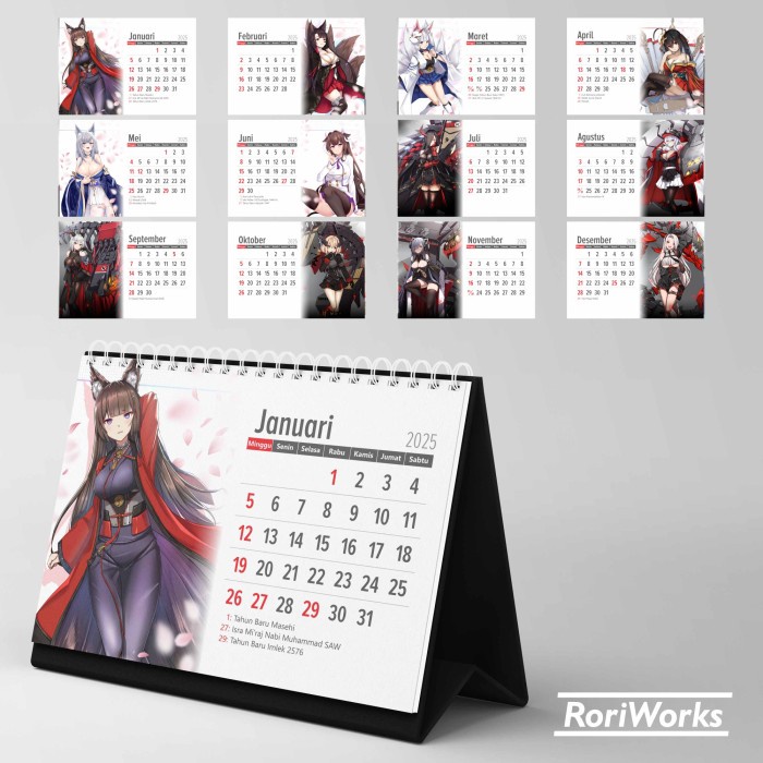 

SALE TERBARU KALENDER MEJA 2025 - AZUR LANE CRIMSON AXIS READYY