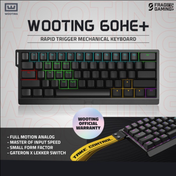 Wooting 60HE Rapid Trigger Mechanical Keyboard