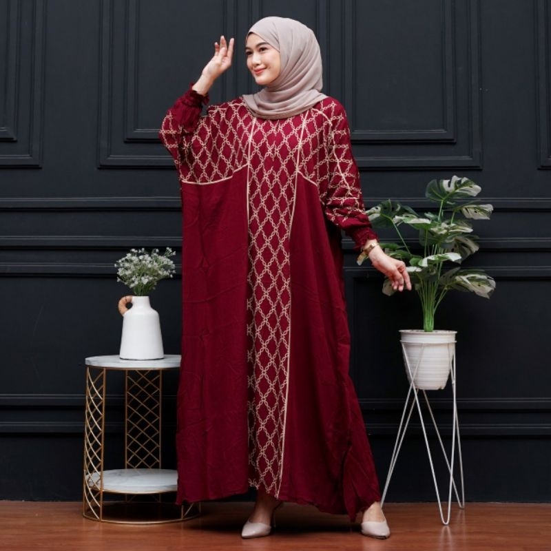 NEW PRODUCT Kaftan Arafah Kaftan Motif Terbaru Kaftan Busui Kaftanjumbo Anjani Store Kaftan Viral