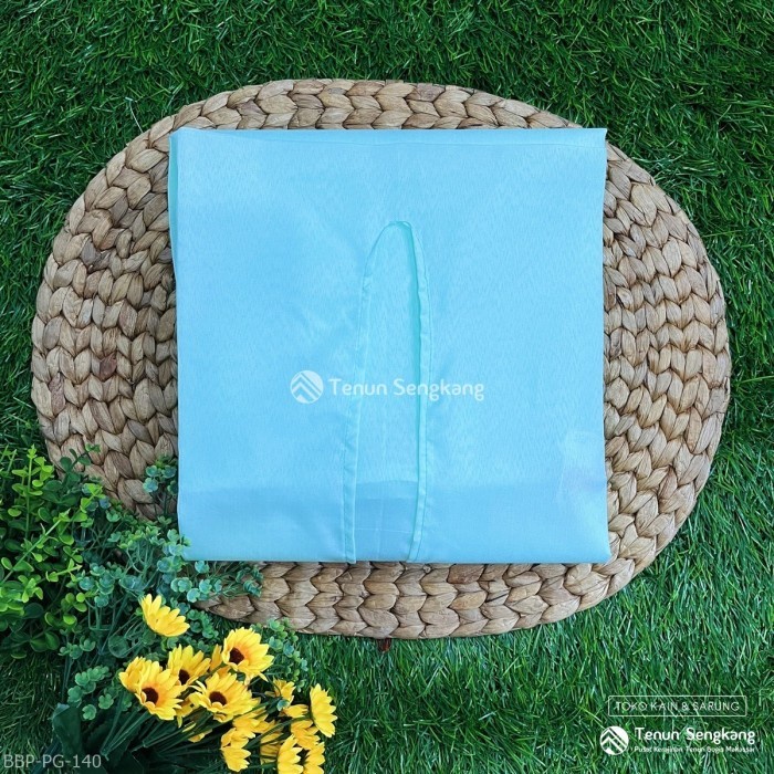 TERBAIK Baju Bodo Adat Bugis Makassar Dewasa Polos Original Tokko Asli Lengan Panjang Biru Muda 2 -