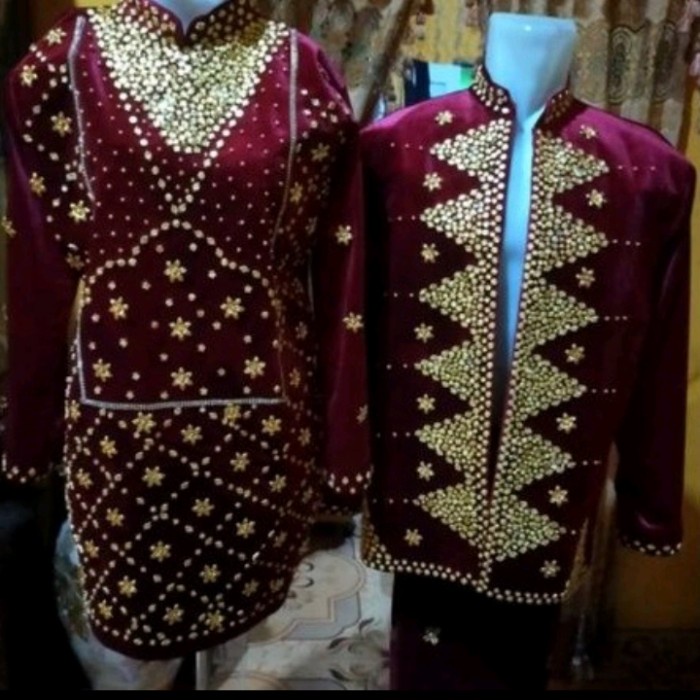 TERJAMIN baju pengantin bludru adat palembang