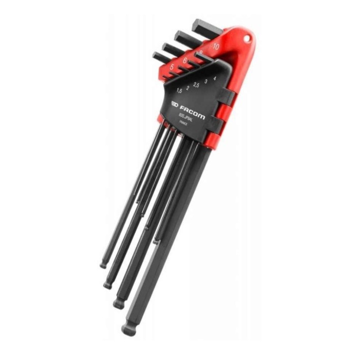 Facom Kunci L Set 9 Pcs / HEX KEY 1.5-10MM (SET) 83S.JP9AL