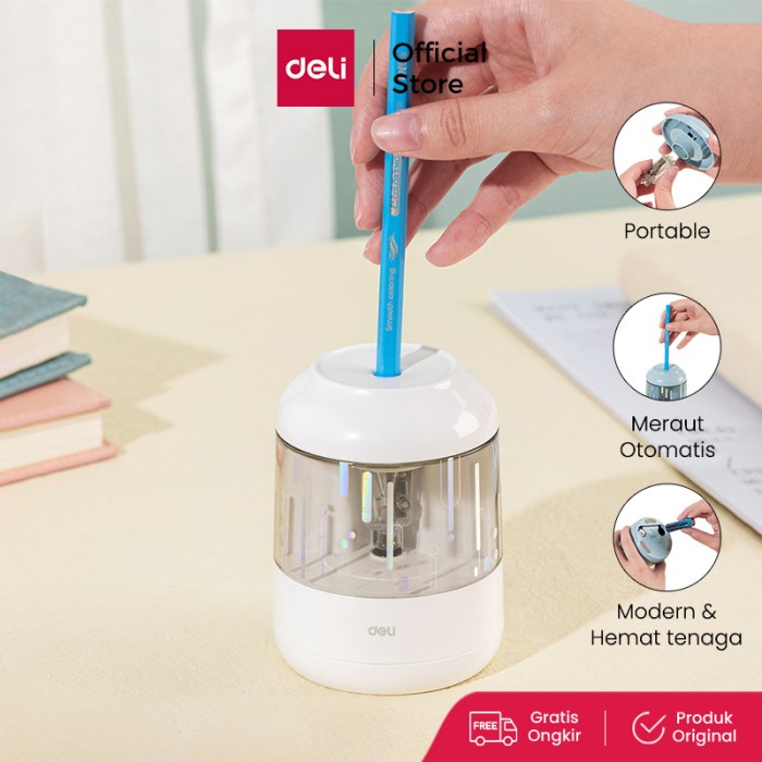 

Deli Electric Pencil Sharpener / Rautan Pensil Otomatis Lucu EH508 TERLARIS/TERMURAH/TERPOPULER