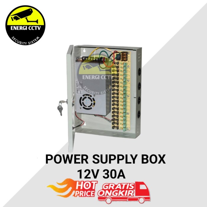 SALE !!! PSU POWER SUPPLY CCTV BOX 12V 30A / PSU POWER SUPPLY CCTV 12V 30A READYY