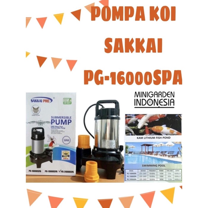 SAKKAI PG-16000 SPA SUBMERSIBLE PUMP POMPA AIR AQUARIUM KOLAM