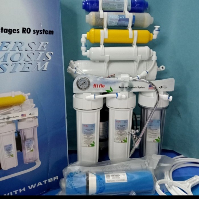 MESIN RO 500 GPD 12 STEP HIFLO ALKALINE HEXAGONAL - 500 GPD 12 STEP+UV