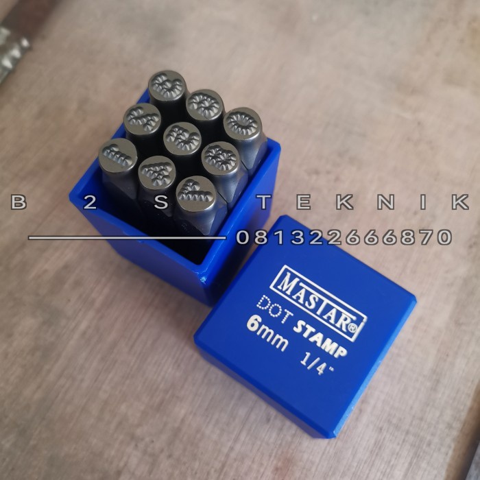 

ANGKA KETOKAN BINTIK MASTAR DOT STAMP 6 MM STEMPEL TITIK ANGKA 6MM