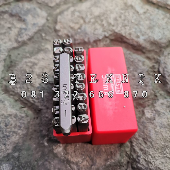 

Masus 5mm Ketok Huruf 3"/16" STAMP PUNCH LETTER A-Z