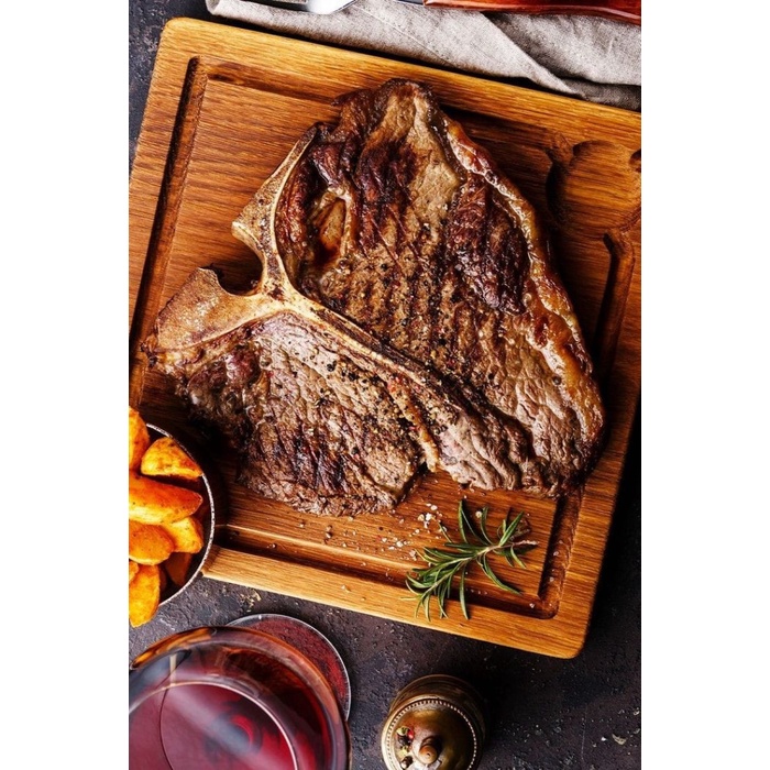 

READY STOK PREMIUM T-BONE BEEF STEAK AUS DAGING SAPI BEEF A2 MBS3 T-BONE SAPI CUT READYY