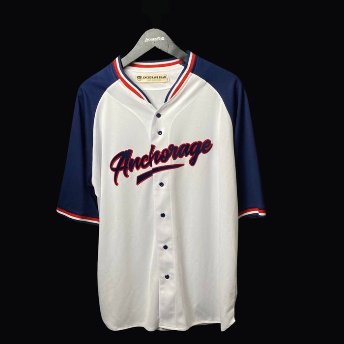 Baseball Jersey - Anchorage Baseball - Kaos Baseball - Baseball - Baseball Custom Blue Dewasa