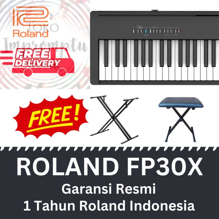 Roland FP-30X Digital Piano / FP-30 X / FP30X / FP 30 X / FP30 X TERLARIS/TERMURAH/TERPOPULER