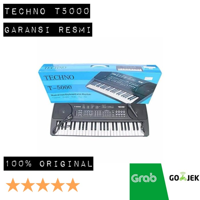 GARANSI RESMI Piano/Keyboard Techno T5000 Organ Tunggal T-5000 TERLARIS/TERMURAH/TERPOPULER