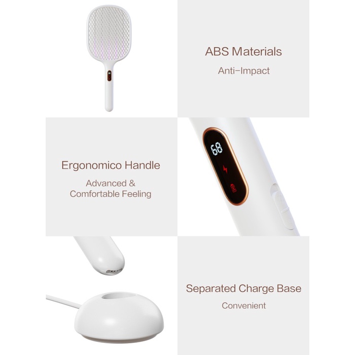 Qualitell Xiaomi Raket Nyamuk Listrik Wifi Multifungsi Bisa Digantung