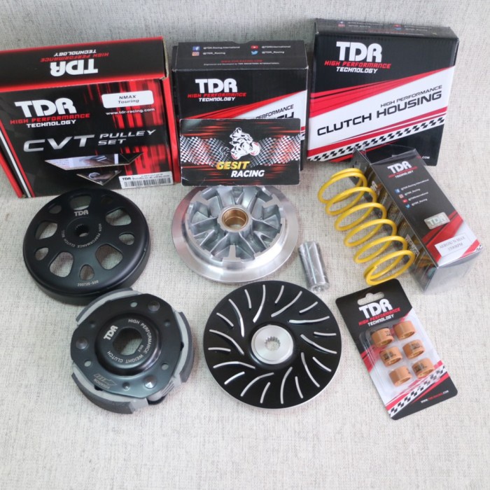 Paket Upgrade Cvt New Nmax 2020 Tdr Kampas Ganda - Roller -Pulley-Per