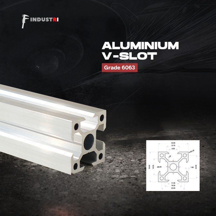 Aluminium profile V Slot 3030 Aluminium CNC Track T slot conveyor