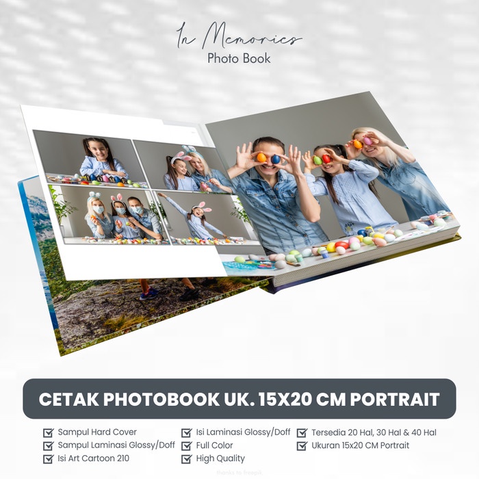 

Produk Viral Cetak Photobook Ukuran 15X20 Cm Portrait - Hardcover - Album Foto Packing Aman