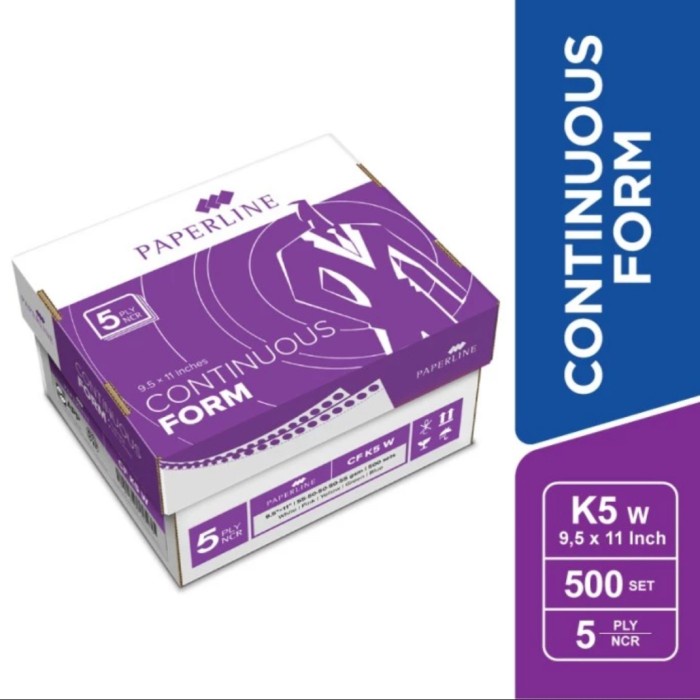 

Produk Viral Continuous Form 5Ply Warna 9,5X11 Paperline/Sinar Dunia Packing Aman