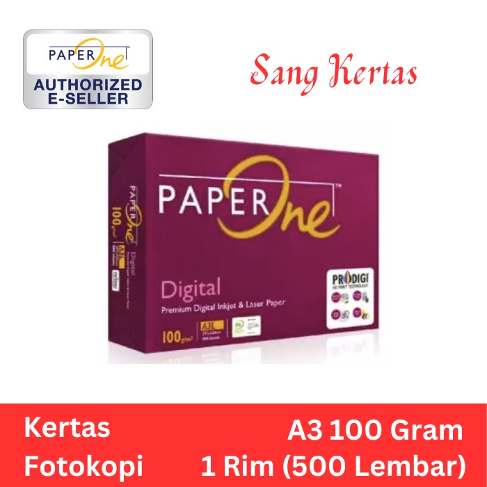 

Produk Viral Kertas Hvs A3 100 Gram Paperone 1 Rim (500 Lembar) Cod