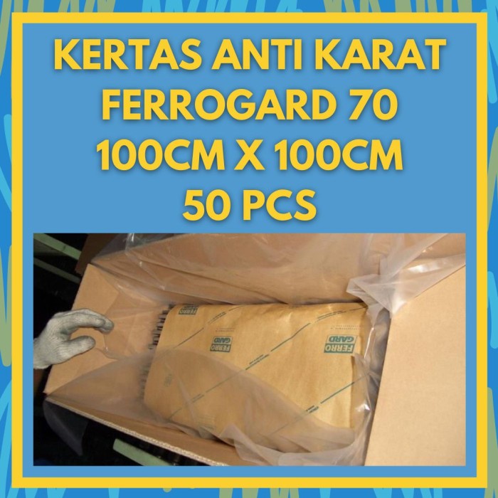 

Produk Terbaru Kertas Anti Karat Vci Paper Ferrogard 70 100Cm X 100Cm 50 Pcs Packing Aman