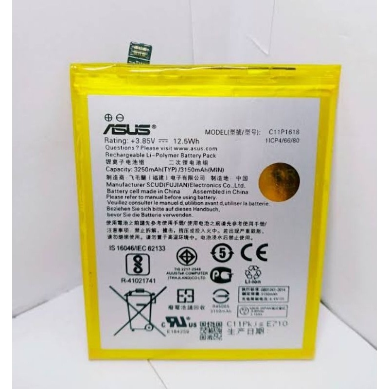Asus C11P1618 Original 100% Genuine Battery Batre Baterai Asus Zenfone 5Q Zenfone 5 Lite