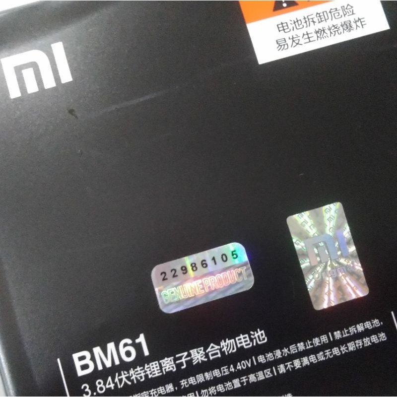 Bm61 Bm-61 Original 100 Genuine Battery Batre Baterai Mi Pad 2 Mipad 1