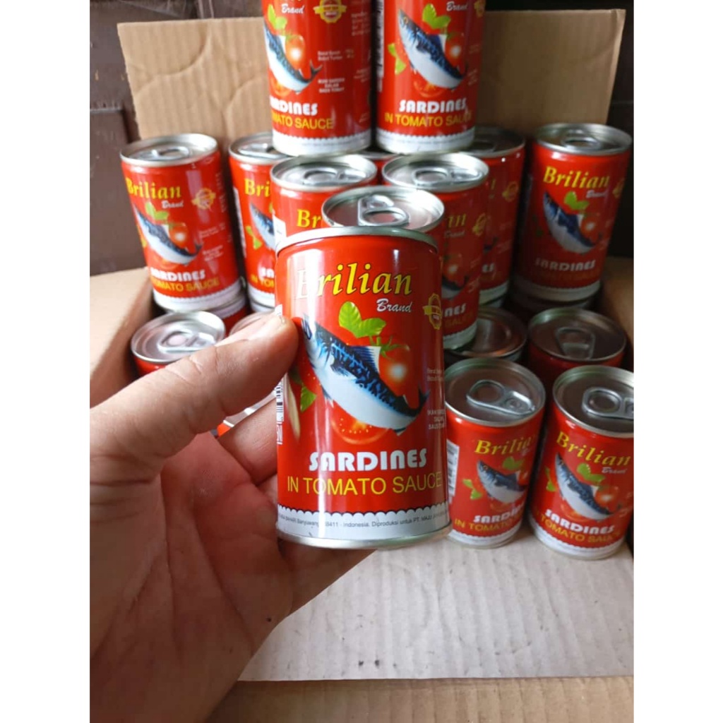

paket 5 pcs sarden brilian 155 gram
