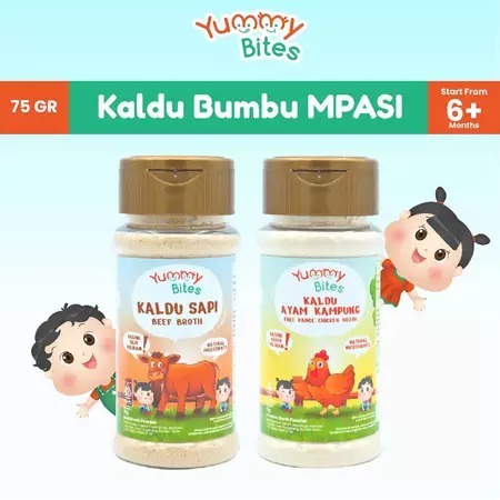 

Yummy Bites Kaldu Bumbu MPASI Bayi 75gr Beef Chicken Broth for Baby Kaldu Keju Bubuk