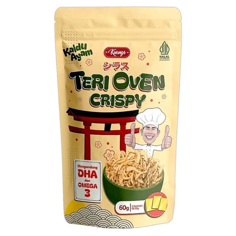 

TERI JEPANG OVEN ORIGINAL KRISPI 60GR RASA KALDU AYAM - TERI JEPANG SHIRASU KUANGS SNACK ANAK
