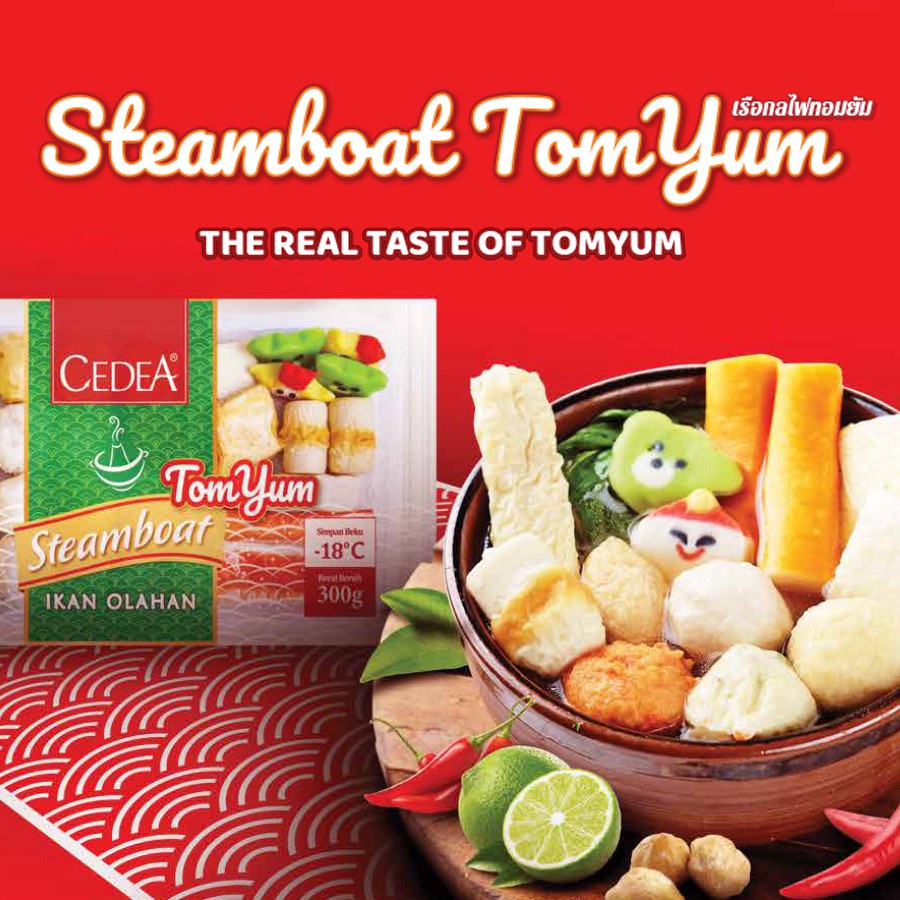 

Steamboat Set Tom Yum Steamboat Tomyam Cedea [300g]