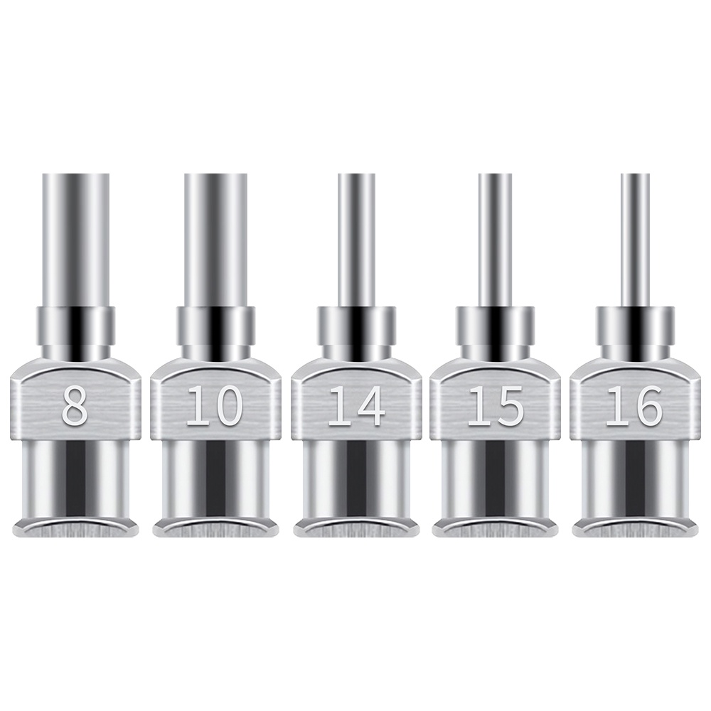 12 Pack 8G-30G Dispensing Needle 6.5mm Stainless Steel Blunt Tip Needle for filling liquids, glues a