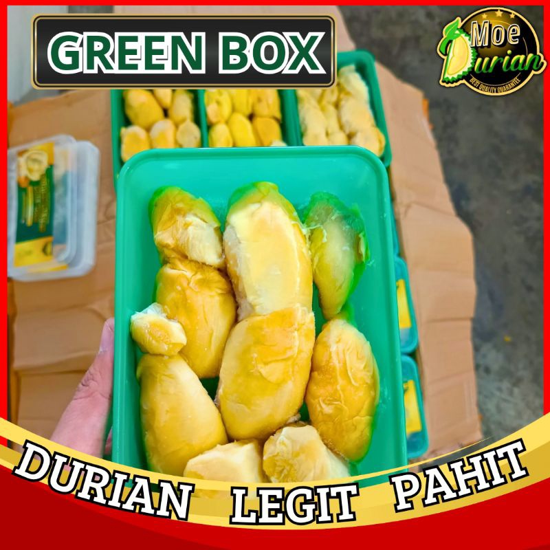 

DURIAN KUPAS GREEN BOX PREMIUM BERBAGAI VARIAN RASA NETTO:500gram