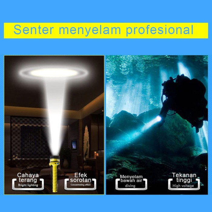 New Senter Selang Diving Anti Air Senter Selam Super Terang Terlaris