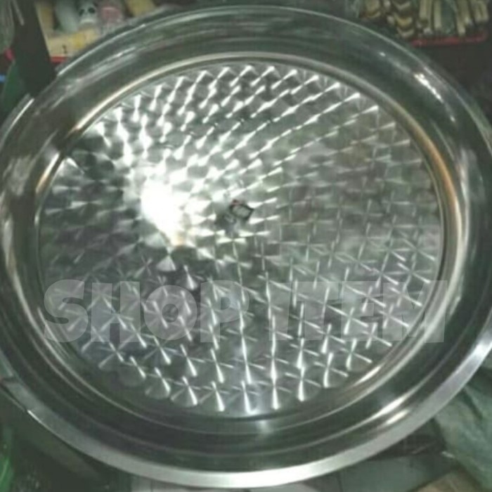 Nampan Bulat Stainless 70cm / Nampan Stainless Bulat 70 cm