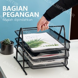

[tmr] - Rak Kertas Dokumen Surat 3 Susun / Paper Document Letter Tray 3 Tier