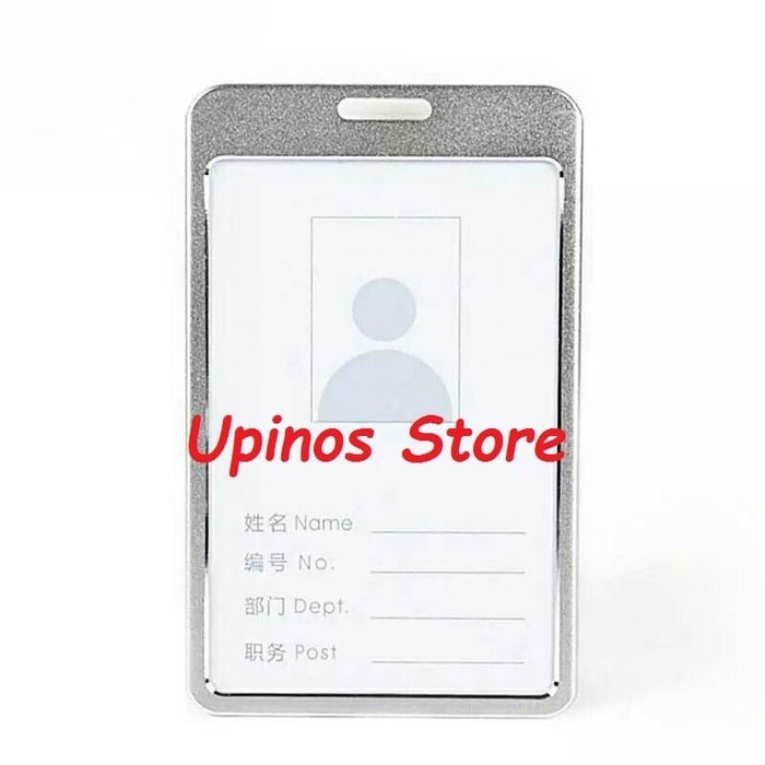 

[tmr] - Exclusive Aluminium Alloy Metal Potrait ID Card Holder Lanyard