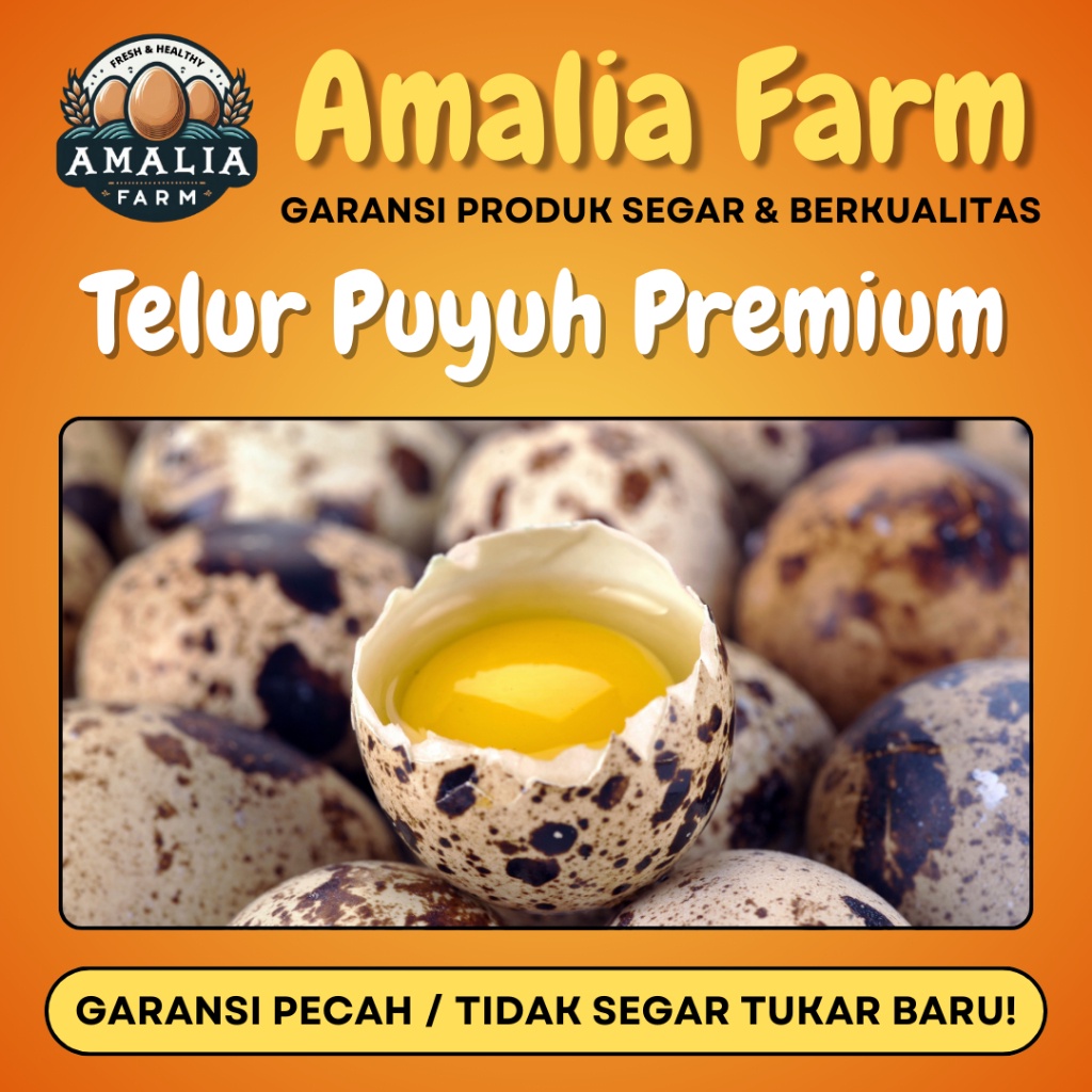 

Amalia Farm - 1 KG Telur Puyuh PREMIUM