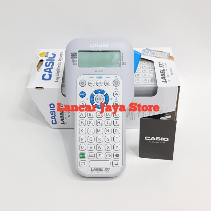 

Label IT Casio KL-HD1 Printer EZ-Label Casio KLHD1 Mesin Label Casio DiskonJual MurahHarga