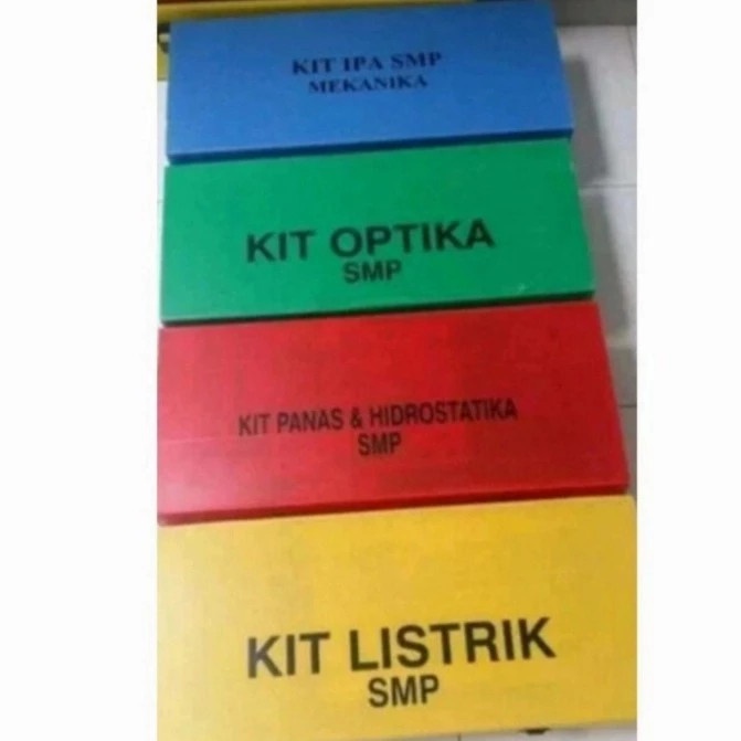 

KIT FISIKA SMP HEMAT 4BOX, MEKANIKA, OPTIKA, LISTRIK, PANAS (SEPAKET)