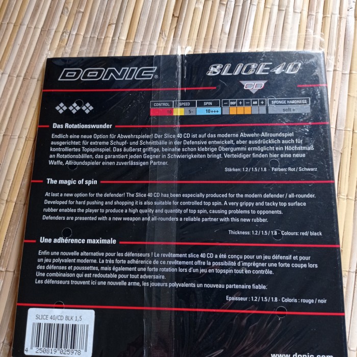 KARET TENIS MEJA DONIC SLICE 40 CD