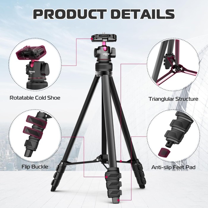 [ans] - Ulanzi TT51 Aluminium Alloy Portable Tripod (T089GBB1)