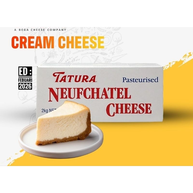 

Tatura Neufchatel Cream Cheese 250gr Krim Keju Halal Made Australia