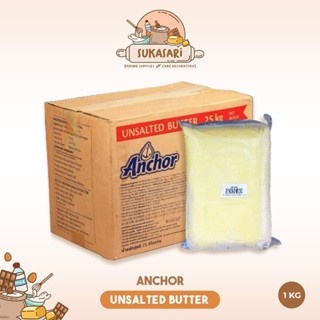 

Anchor butter Unsalted 1kg mentega tawar