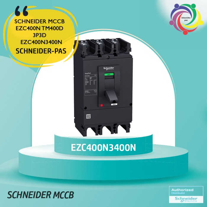 EasyPact EZC MCCB EZC400N 400A 3P EZC400N3400N