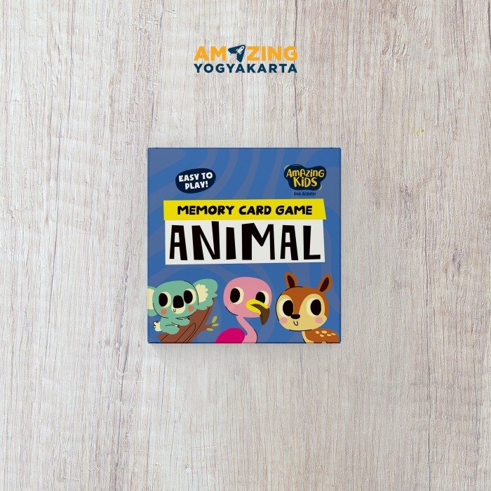 [AMZ] Flashcard Edukasi Anak - Memory Card Game Animal