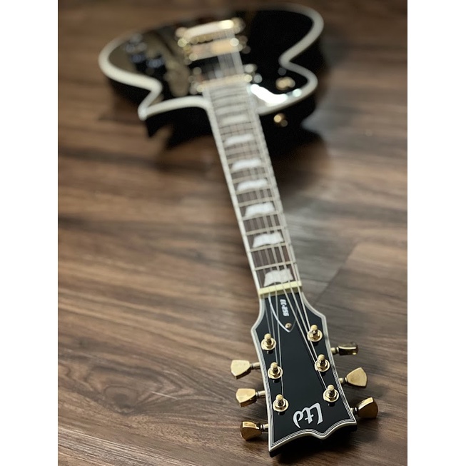 ESP LTD ECLIPSE EC-256 IN BLACK WITH GOLD HARDWARE