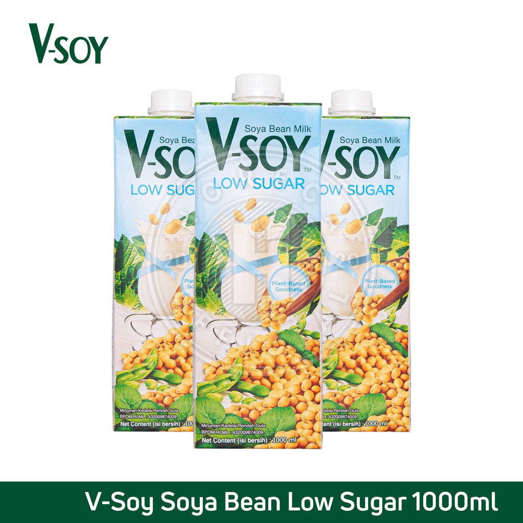 

V Soy Low Sugar 1000ml Susu Kedelai Rendah Gula 1000ml